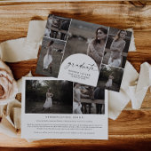 Boho Archモダン大学院写真数々の卒業 案内状