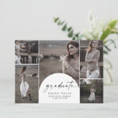 Boho Archモダン大学院写真数々の卒業 案内状 (スタンド正面)