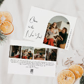 Boho Archモダン応援から新年5枚の写真 シーズンカード