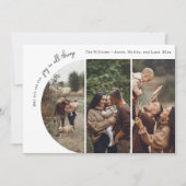 Boho Archモダン Joy In All Things 4 Photo シーズンカード (正面)