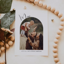 Boho Archモダン One写メリー真 シーズンカード