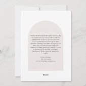 Boho Archモダン One写メリー真 シーズンカード (裏面)