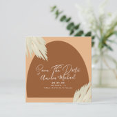 Boho Archモダン Shape Pampa日オーガニック付の保存 カード (スタンド正面)