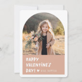 Boho Arch写真バレンタインデー シーズンカード (正面)