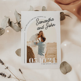 Boho Arch写真 セーブザデート