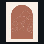 Boho Arch キスをする Continuity Linear Line Art 2 ポスター<br><div class="desc">Boho Arch キスをする Continuity Linear Line Art 2</div>