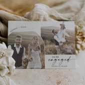 Boho Arch 3モダンフォト婚約 案内状