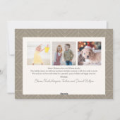 Boho Arch 4フォトクリスマス シーズンカード (裏面)