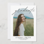 Boho Arch 6モダン写真卒業発表 シーズンカード (正面)