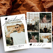 Boho Arch 6モダン写真卒業発表 案内状