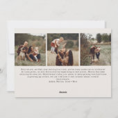 Boho Arch Beigeモダンフォーメリーフォト シーズンカード (裏面)