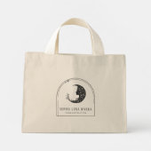 Boho Arch Celestial Crescent Moon Goddess  トートバッグ (裏面)