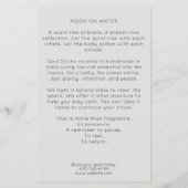 Boho Arch Celestial Crescent Moon Yoga Instructor チラシ (裏面)