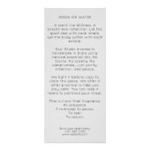 Boho Arch Celestial Crescent Moon Yoga Instructor ラックカード (裏面)