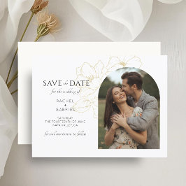 Boho Arch  Floral Wedding Save the Date