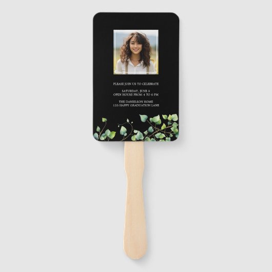 Boho Arch Ivy, Black Decisation ハンドファン (裏面)