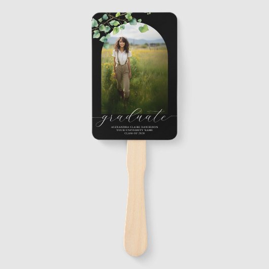 Boho Arch Ivy, Black Decisation ハンドファン (正面)