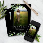 Boho Arch Ivy, Black Decisation 招待状