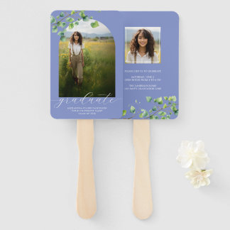 Boho Arch Ivy, Cornflower Blue卒業 ハンドファン