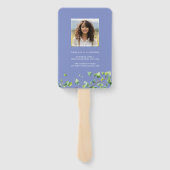Boho Arch Ivy, Cornflower Blue卒業 ハンドファン (裏面)