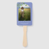 Boho Arch Ivy, Cornflower Blue卒業 ハンドファン (正面)