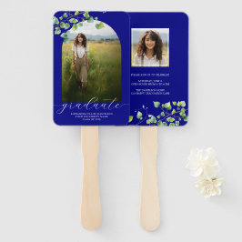 Boho Arch Ivy, Navy Blue卒業 ハンドファン