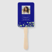 Boho Arch Ivy, Navy Blue卒業 ハンドファン (裏面)