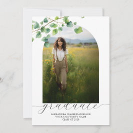 Boho Arch Ivy, White Decisation 招待状