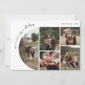 Boho Arch Joy In All Things Five Photo シーズンカード (正面)