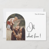 Boho Arch Ohモダン何おもしろい1枚の写真 シーズンカード (正面)