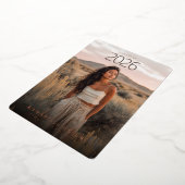 Boho Arch Photo Graduation 箔招待状 (回転した状態)