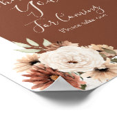 Boho Arch Terracotaホワイトありがとうございます来。 ポスター (角)