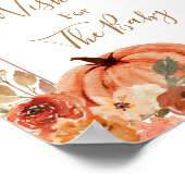 Boho Arch Terracota Baby Showersベビー ポスター (角)