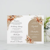 Boho arch terracotta焼きオレンジのトロピカルプログラム (スタンド正面)