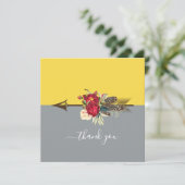 Boho Arrow Colorblockありがとうございました カード (スタンド正面)