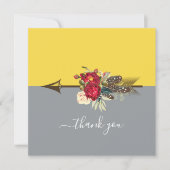 Boho Arrow Colorblockありがとうございました カード (正面)