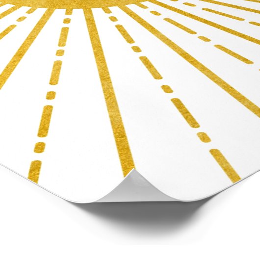 Boho Artポスター、Boho Wall Art、Sun Wall Art ポスター (角)