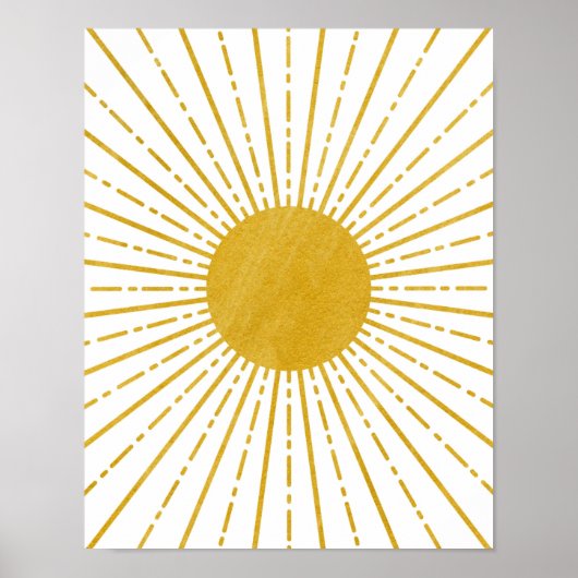 Boho Artポスター、Boho Wall Art、Sun Wall Art ポスター (正面)