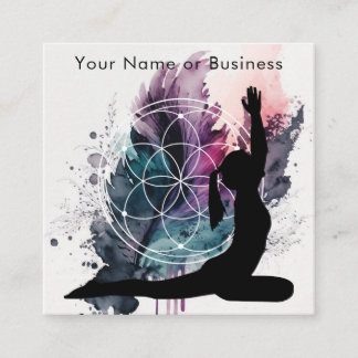 Boho Artful Yoga瞑想聖幾何学 スクエア名刺