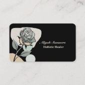 Boho Artistic Rose Meditative Business Card 名刺 (正面)