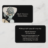 Boho Artistic Rose Meditative Business Card 名刺 (正面/裏面)