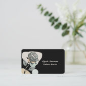 Boho Artistic Rose Meditative Business Card 名刺 (スタンド正面)