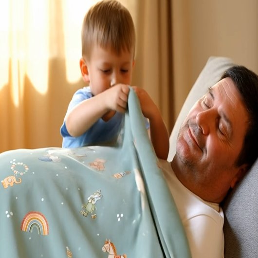 Boho Autumn Baby Shower Fleece Blanket フリースブランケット