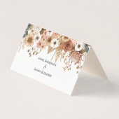 Boho Autumn Dried Flowers | Place Card (裏面)