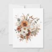 Boho Autumn Dried Flowers | Save the Date (裏面)
