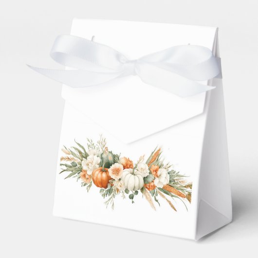 Boho Autumn Floral Arrangement フェイバーボックス (正面サイド)