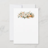 Boho Autumn Floral Arrangement Birthday サンキューカード (裏面)