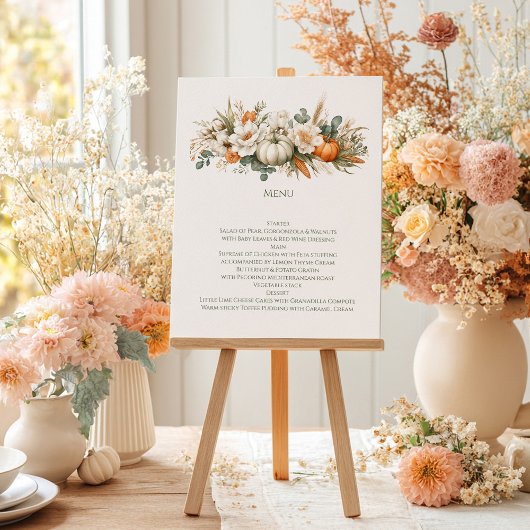 Boho Autumn Floral Arrangement menu メニュー