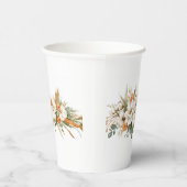 Boho Autumn Floral Arrangement Paper cup 紙コップ (右)
