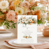 Boho Autumn Floral Arrangement Sweet 16 招待状